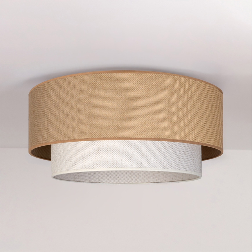 Brilagi - LED таванно осветително тяло BOHO ECO 1xE27/10W/230V Ø 40 см бежово/кремаво