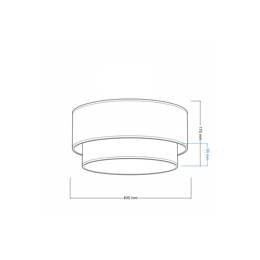 Brilagi - LED таванно осветително тяло BOHO ECO 1xE27/10W/230V Ø 40 см бежово/кремаво