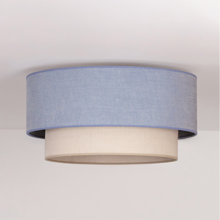 Brilagi - LED таванно осветително тяло BOHO ECO 1xE27/10W/230V Ø 40 см синьо/кремаво