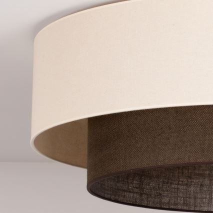 Brilagi - LED таванно осветително тяло BOHO стил 3xE27/15W/230V Ø 80 см кремаво/кафяво