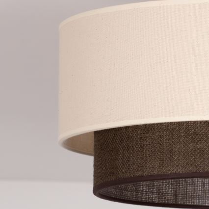 Brilagi - LED таванно осветително тяло BOHO STYLE 1xE27/15W/230V Ø 40 см кремаво/кафяво