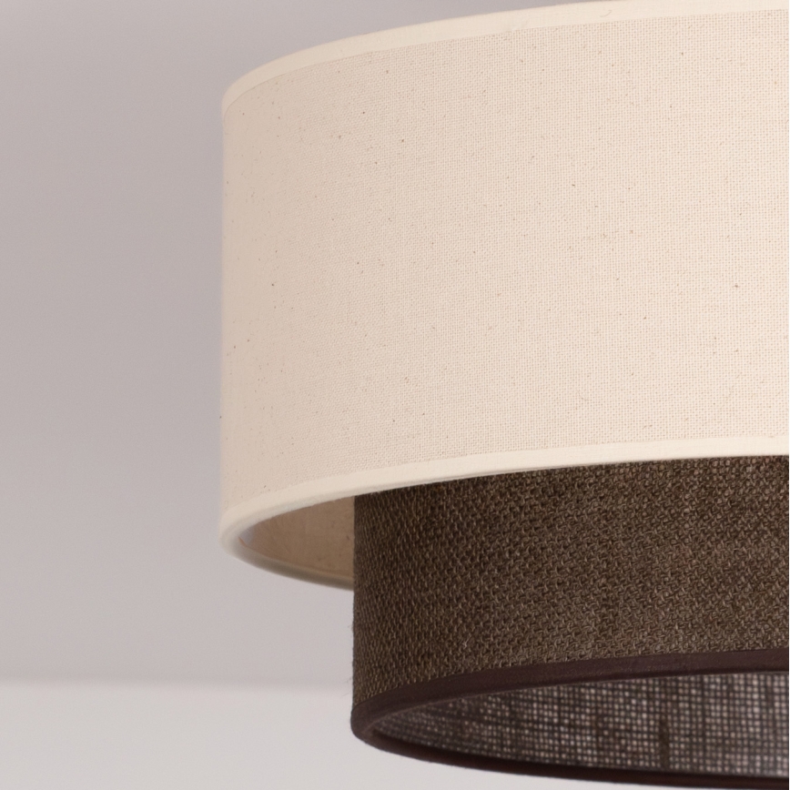 Brilagi - LED таванно осветително тяло BOHO STYLE 1xE27/15W/230V Ø 40 см кремаво/кафяво