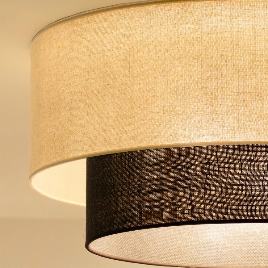 Brilagi - LED таванно осветително тяло BOHO STYLE 3xE27/15W/230V Ø 60 см кремаво/кафяво