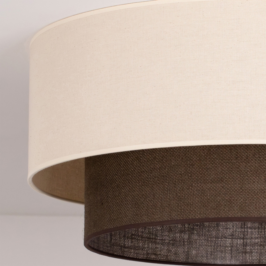 Brilagi - LED таванно осветително тяло BOHO STYLE 3xE27/15W/230V Ø 60 см кремаво/кафяво