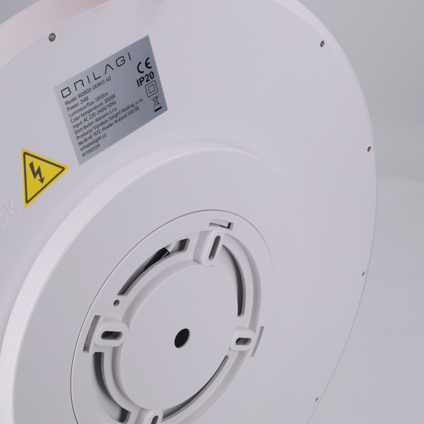 Brilagi - LED таванно осветително тяло CARLOS LED/24W/230V, Ø 40 см, бяло