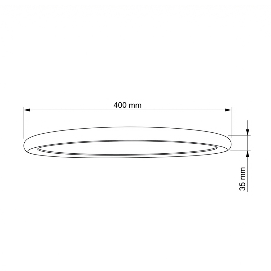 Brilagi - LED таванно осветително тяло CARLOS LED/24W/230V, Ø 40 см, бяло