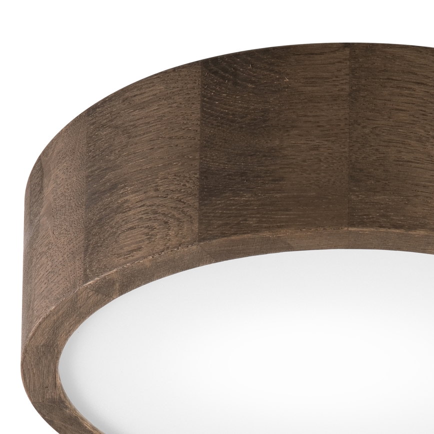 Brilagi - LED таванно осветително тяло CARVALHO 1xE27/15W/230V дъб/орех Ø 27 см