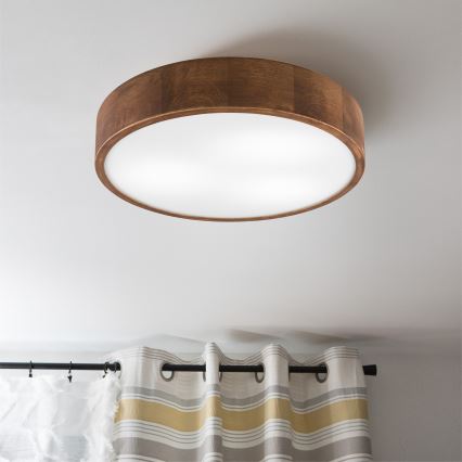 Brilagi - LED таванно осветително тяло CARVALHO 3xE27/15W/230V дъб/череша Ø 47 cm