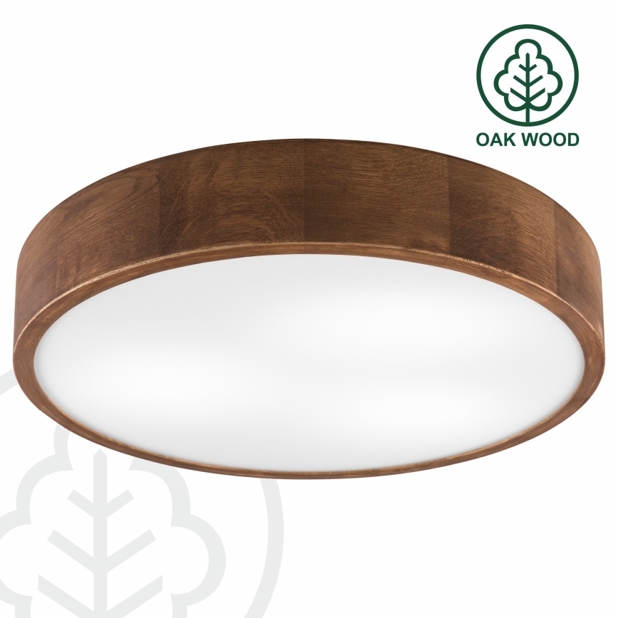 Brilagi - LED таванно осветително тяло CARVALHO 3xE27/15W/230V дъб/череша Ø 47 cm