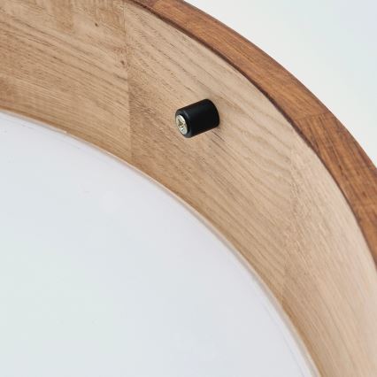 Brilagi - LED таванно осветително тяло CARVALHO 3xE27/15W/230V дъб/череша Ø 47 cm
