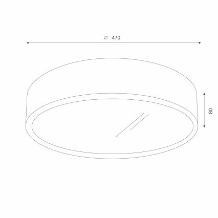 Brilagi - LED таванно осветително тяло CARVALHO 3xE27/15W/230V дъб/череша Ø 47 cm