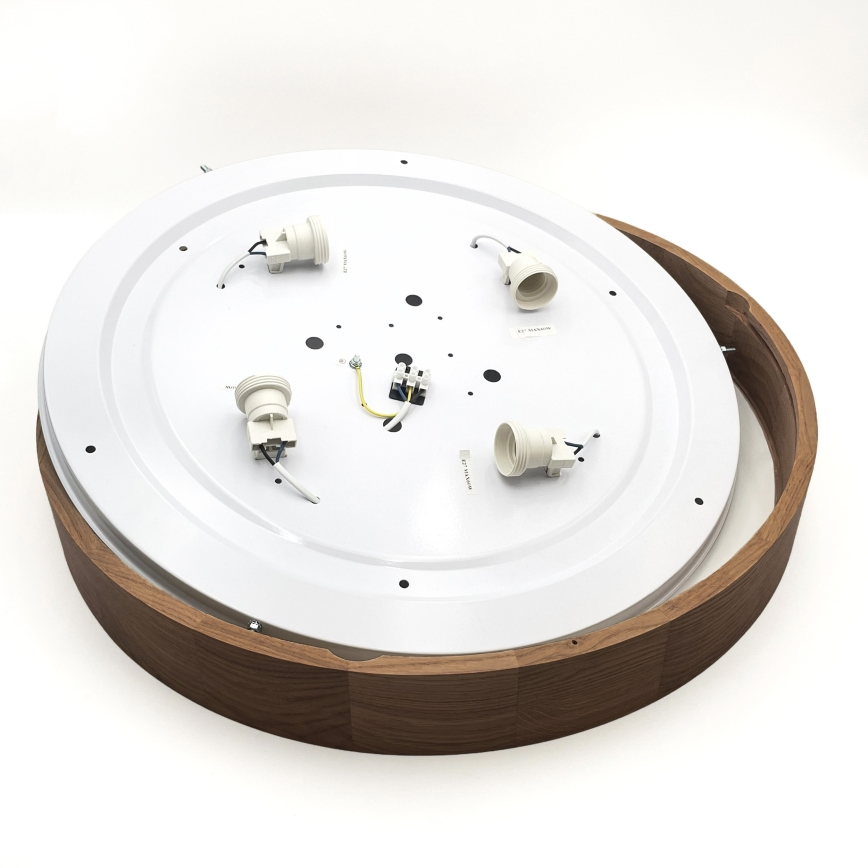 Brilagi - LED таванно осветително тяло CARVALHO 4xE27/60W/230V, дъб/череша, Ø 57,5 см