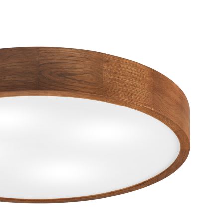 Brilagi - LED таванно осветително тяло CARVALHO 4xE27/60W/230V, дъб/череша, Ø 57,5 см