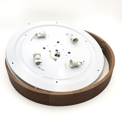 Brilagi - LED таванно осветително тяло CARVALHO 4xE27/60W/230V, дъб/череша, Ø 57,5 см