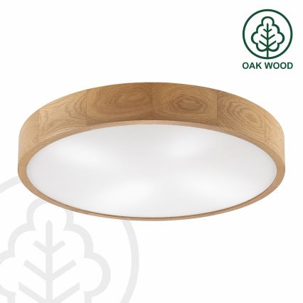 Brilagi - LED таванно осветително тяло CARVALHO 4xE27/60W/230V дъб диаметър 57,5 см