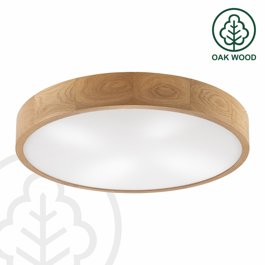 Brilagi - LED таванно осветително тяло CARVALHO 4xE27/60W/230V дъб диаметър 57,5 см