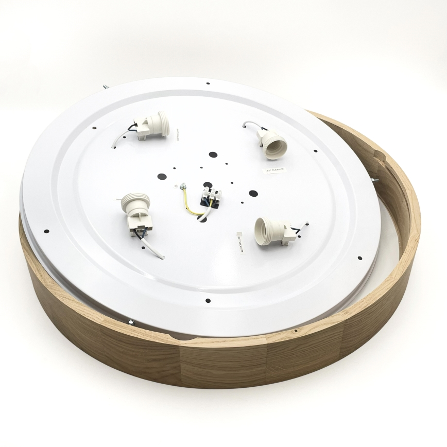 Brilagi - LED таванно осветително тяло CARVALHO 4xE27/60W/230V дъб диаметър 57,5 см
