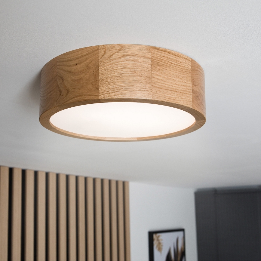 Brilagi - LED таванно осветително тяло CARVALHO LED/20W/230V дъб пр. 27,5 см
