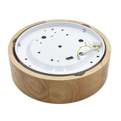 Brilagi - LED таванно осветително тяло CARVALHO LED/20W/230V дъб пр. 27,5 см