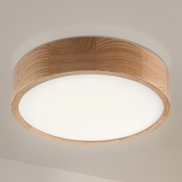 Brilagi - LED таванно осветително тяло CARVALHO LED/36W/230V, цвят дъб, диаметър 37,5 cm