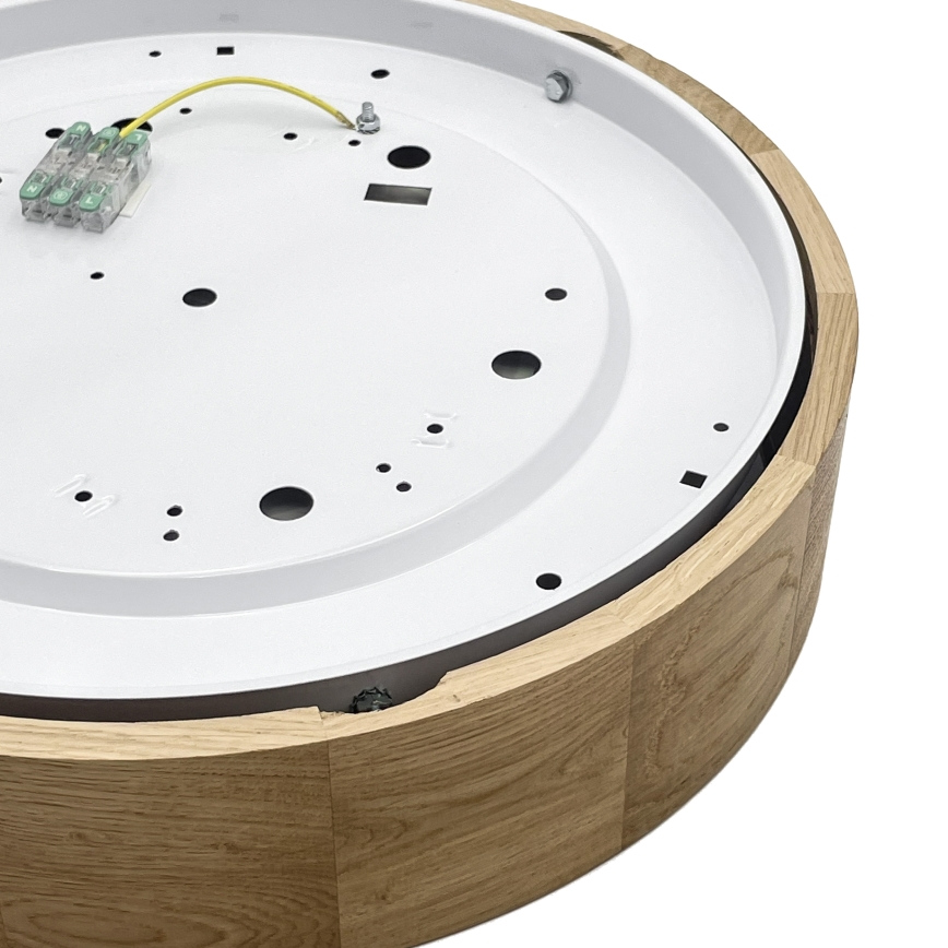 Brilagi - LED таванно осветително тяло CARVALHO LED/36W/230V, цвят дъб, диаметър 37,5 cm