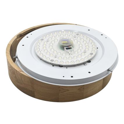 Brilagi - LED таванно осветително тяло CARVALHO LED/36W/230V, цвят дъб, диаметър 37,5 cm