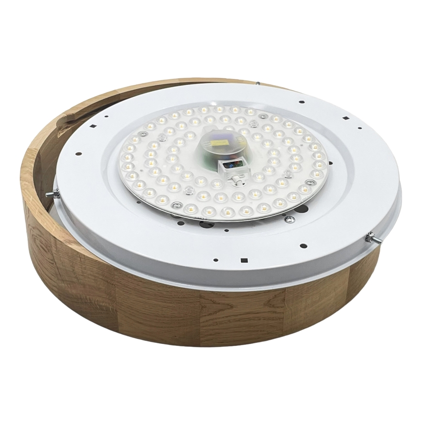Brilagi - LED таванно осветително тяло CARVALHO LED/36W/230V, цвят дъб, диаметър 37,5 cm