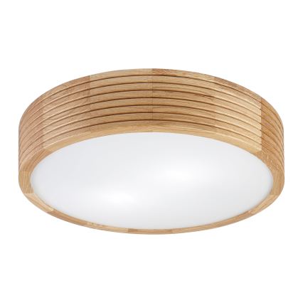 Brilagi - LED таванно осветително тяло CARVALHO MODERN 2xE27/60W/230V Ø 37,5 см дъб