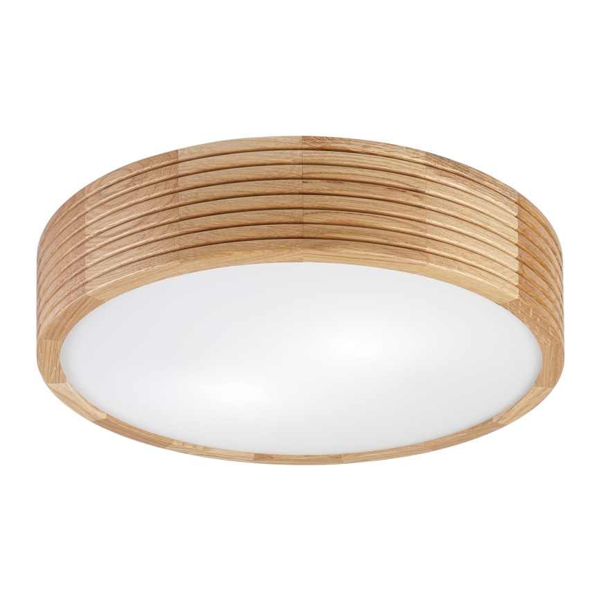Brilagi - LED таванно осветително тяло CARVALHO MODERN 2xE27/60W/230V Ø 37,5 см дъб