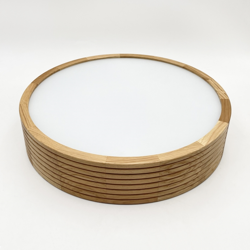 Brilagi - LED таванно осветително тяло CARVALHO MODERN 2xE27/60W/230V Ø 37,5 см дъб