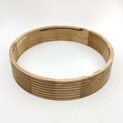 Brilagi - LED таванно осветително тяло CARVALHO MODERN 2xE27/60W/230V Ø 37,5 см дъб