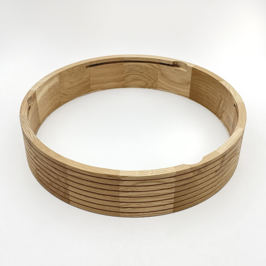 Brilagi - LED таванно осветително тяло CARVALHO MODERN 2xE27/60W/230V Ø 37,5 см дъб