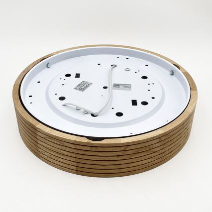 Brilagi - LED таванно осветително тяло CARVALHO MODERN 2xE27/60W/230V Ø 37,5 см дъб
