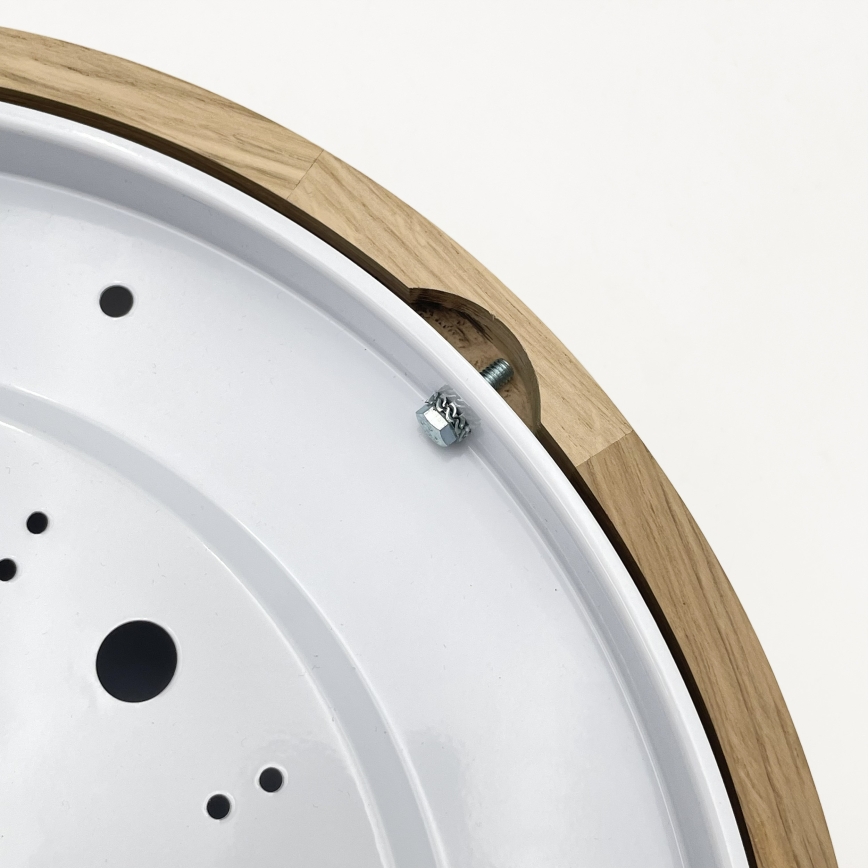 Brilagi - LED таванно осветително тяло CARVALHO MODERN 2xE27/60W/230V Ø 37,5 см дъб