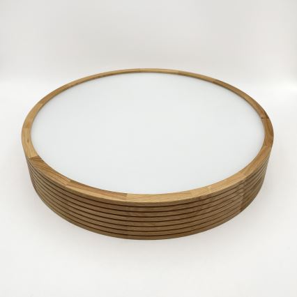 Brilagi - LED таванно осветително тяло CARVALHO MODERN 3xE27/60W/230V диаметър 47,5 см дъб