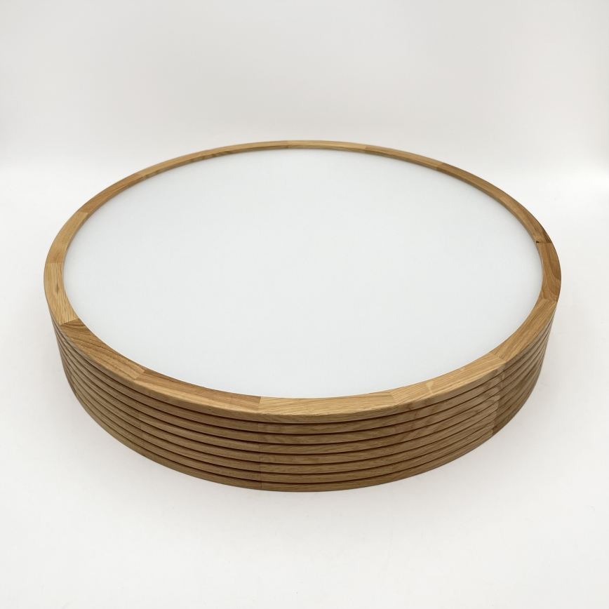 Brilagi - LED таванно осветително тяло CARVALHO MODERN 3xE27/60W/230V диаметър 47,5 см дъб