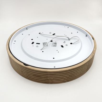 Brilagi - LED таванно осветително тяло CARVALHO MODERN 3xE27/60W/230V диаметър 47,5 см дъб
