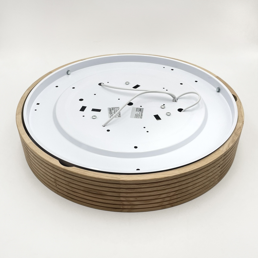Brilagi - LED таванно осветително тяло CARVALHO MODERN 3xE27/60W/230V диаметър 47,5 см дъб
