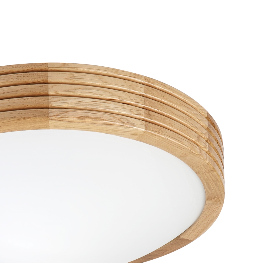 Brilagi - LED таванен плафон CARVALHO MODERN SLIM 1xE27/60W/230V Ø 27,5 см, дъб