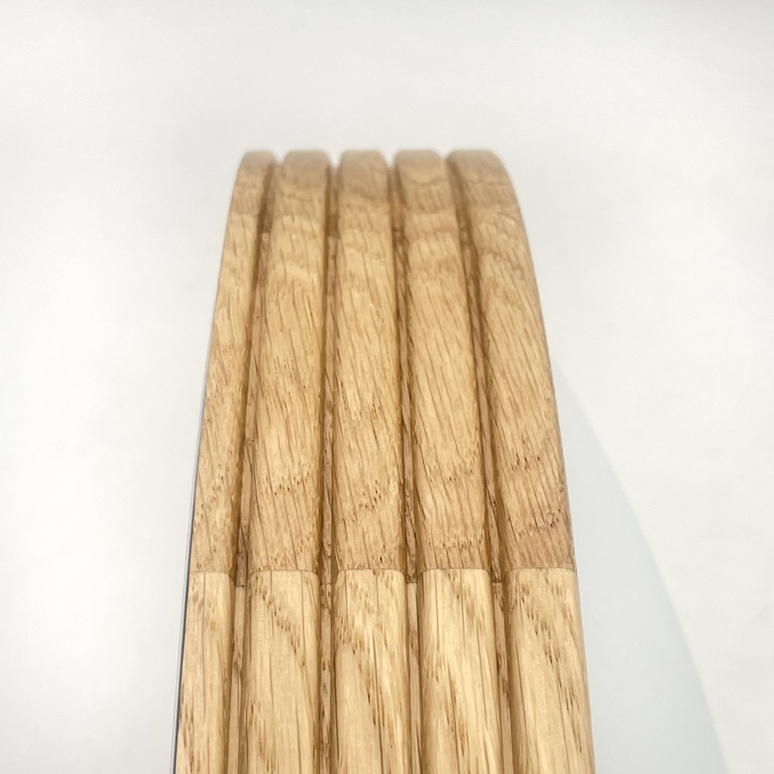 Brilagi - LED таванен плафон CARVALHO MODERN SLIM 1xE27/60W/230V Ø 27,5 см, дъб