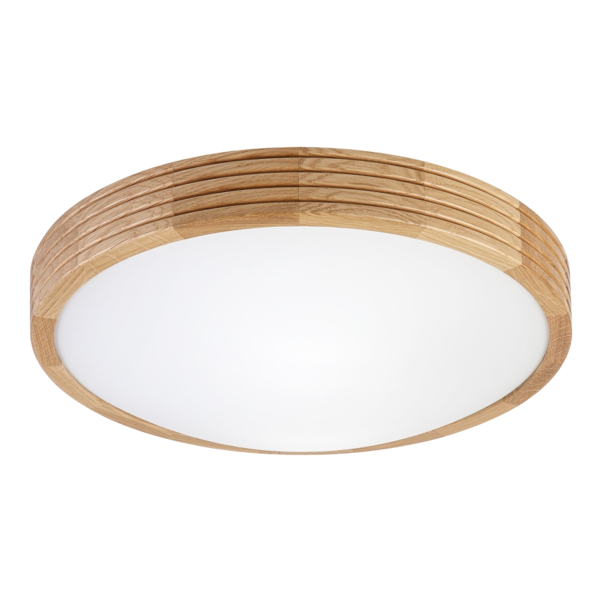 Brilagi - LED таванно осветително тяло CARVALHO MODERN SLIM 2xE27/60W/230V Ø 37,5 см дъб