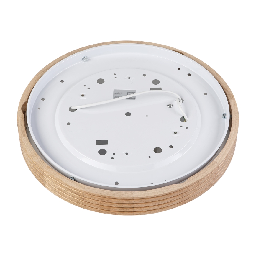 Brilagi - LED таванно осветително тяло CARVALHO MODERN SLIM 2xE27/60W/230V Ø 37,5 см дъб
