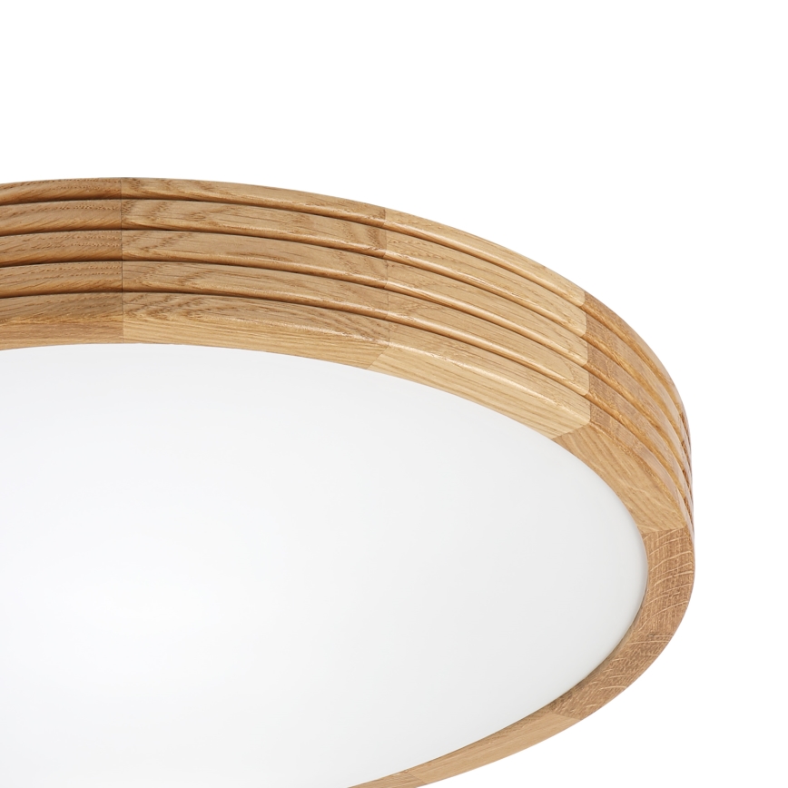 Brilagi - LED таванно осветително тяло CARVALHO MODERN SLIM 2xE27/60W/230V Ø 37,5 см дъб