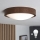 Brilagi - LED таванно осветително тяло CARVALHO SLIM 1xE27/15W/230V дъб орех Ø 27 см