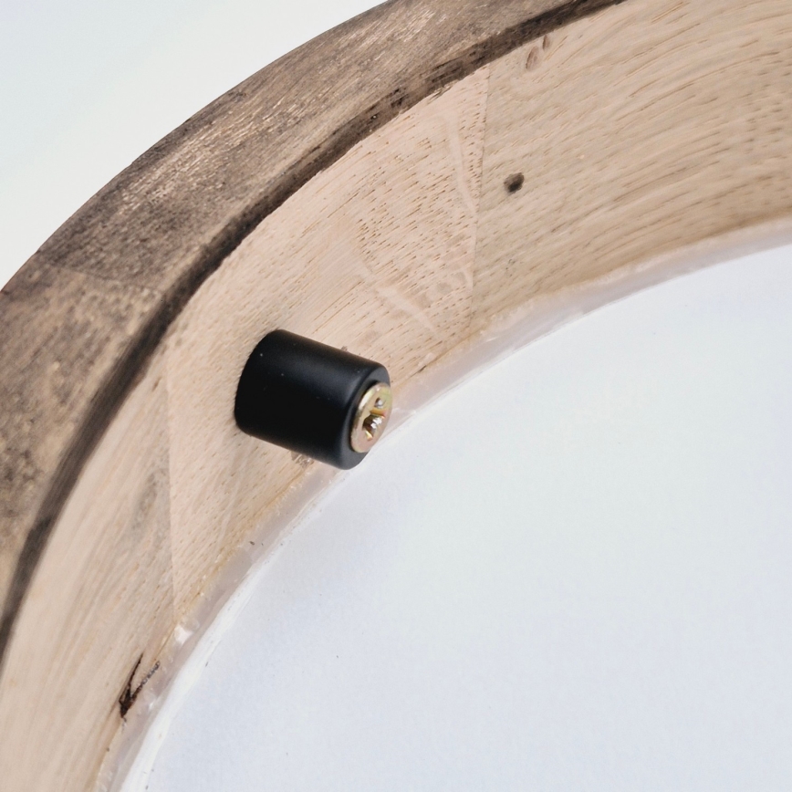 Brilagi - LED таванно осветително тяло CARVALHO SLIM 1xE27/15W/230V дъб орех Ø 27 см