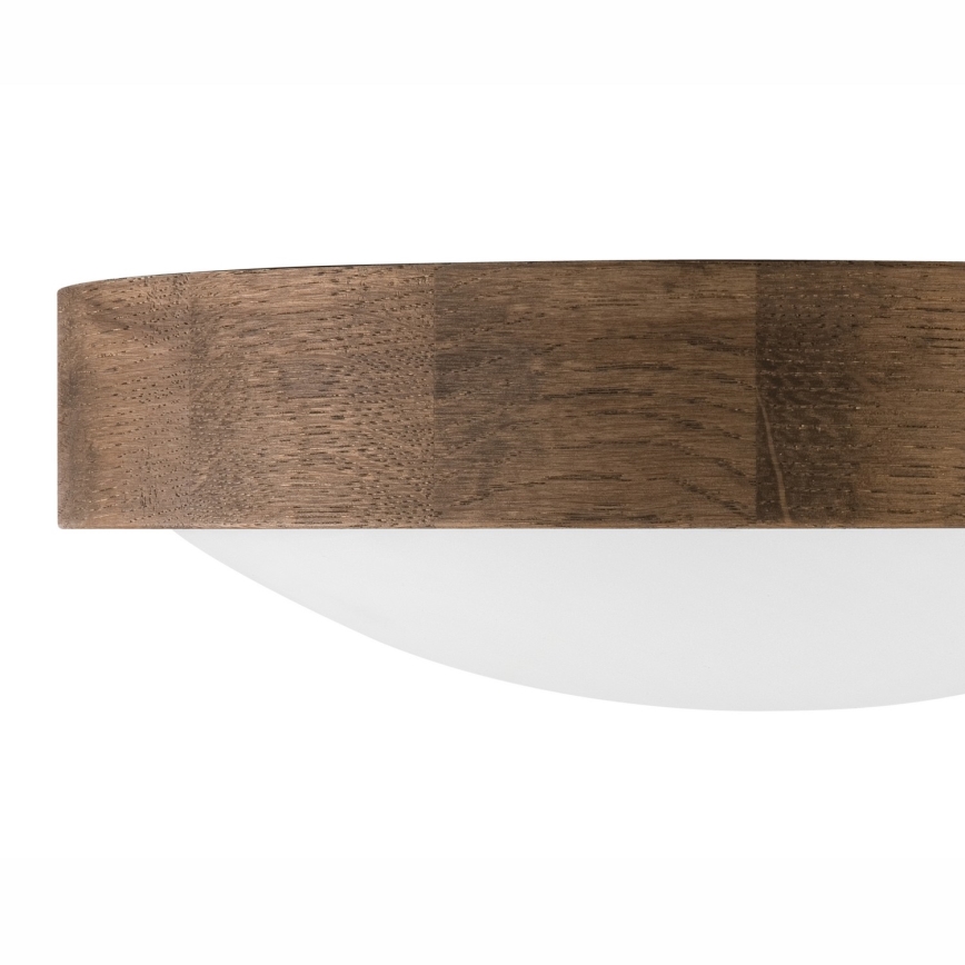 Brilagi - LED таванно осветително тяло CARVALHO SLIM 1xE27/15W/230V дъб орех Ø 27 см