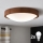 Brilagi - LED таванно осветително тяло CARVALHO SLIM 2xE27/15W/230V, дъб/череша, диаметър 37 см