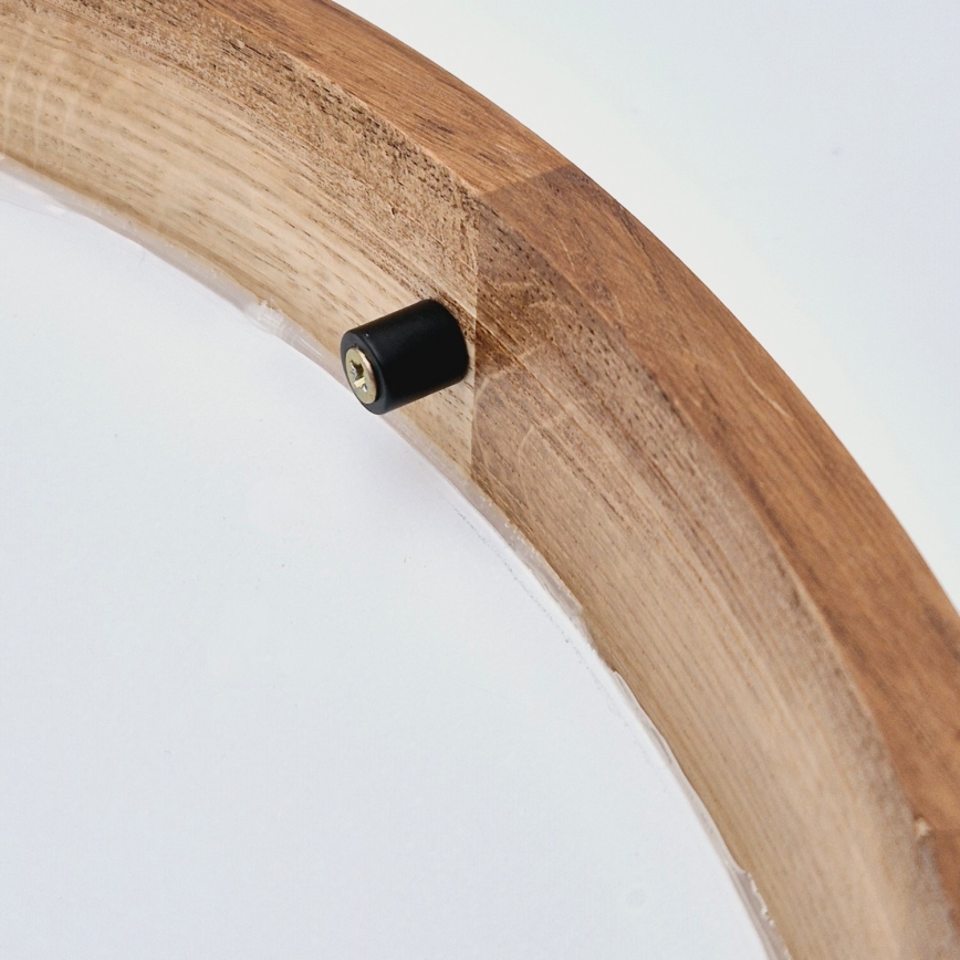 Brilagi - LED таванно осветително тяло CARVALHO SLIM 2xE27/15W/230V, дъб/череша, диаметър 37 см
