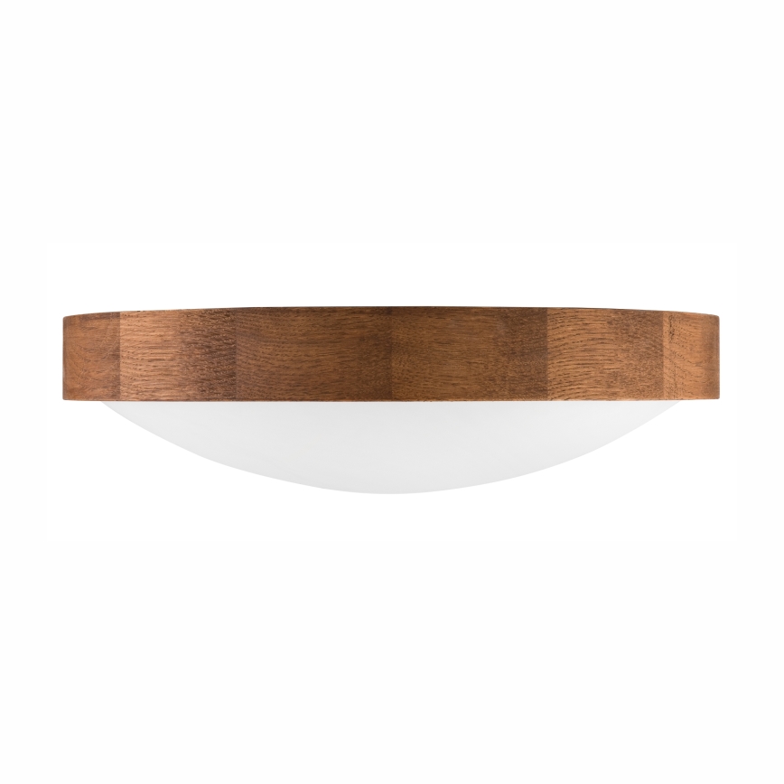 Brilagi - LED таванно осветително тяло CARVALHO SLIM 2xE27/15W/230V, дъб/череша, диаметър 37 см