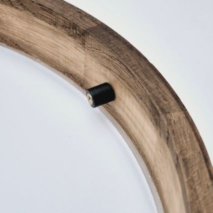 Brilagi - LED таванно осветително тяло CARVALHO SLIM 2xE27/15W/230V дъб/орех, диаметър 37 см